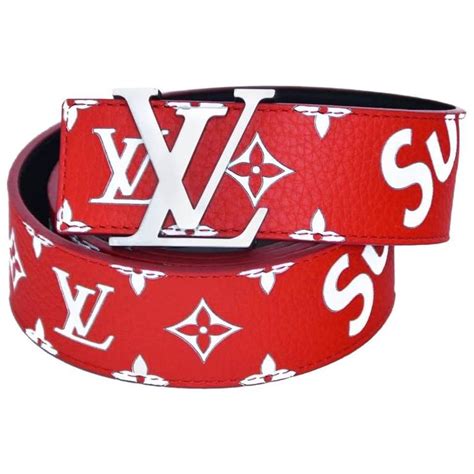 supreme and louis vuitton belt|louis vuitton monogram belt black.